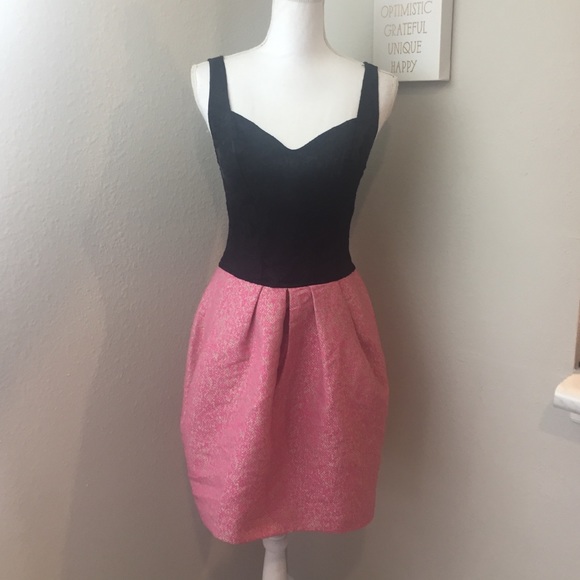 Yoana Baraschi Dresses & Skirts - Yoana Baraschi Blue Black & Pink Formal Dress